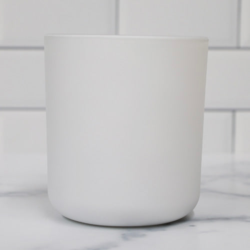 White Matte Candle Jar Tumbler